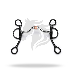 อุปกรณ์ควบคุมม้าแบบลูกกลิ้ง 3 ชิ้น ของอาร์เจนตินา สีเงิน ลายจุด สำหรับขี่ม้า - Product Image 1