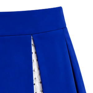 Falda Deportiva Plisada Azul Rey y Blanca para Mujer, Cintura Alta, Uniforme para Animadoras, Baile y Deportes - Product Image 3