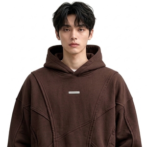 Ensemble survêtement décontracté pour homme en coton personnalisé avec sweat à capuche et short à cordon de serrage, poches latérales courtes, coupe ample, style streetwear printemps - Product Image 5