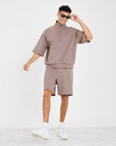 Vêtements streetwear pour hommes d'été, t-shirt à manches courtes décontracté, shorts, ensembles deux pièces, confortables, respirants, en coton multicolores - Product Image 3