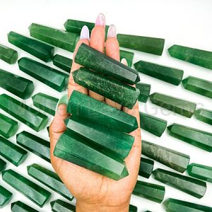 Punta de Cuarzo Tanzberry Verde Natural Chakralume, Varita Curativa Pulida, Puntero de Reiki, Piedra Energética para Meditación, Feng Shui - Product Image 5