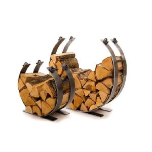 Support à bûches rond classique en fer robuste, revêtement poudré, pour foyer intérieur/extérieur, taille et forme personnalisables, le plus vendu - Product Image 3