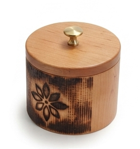 Boîte à épices en bois personnalisée avec couvercle en verre et cuillère, durable, résistante au lave-vaisselle, rangement rustique pour assaisonnements, pour cuisine, bureau et hôtels - Product Image 2