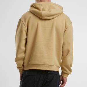 Sudadera con Capucha Clásica para Hombre, 400 g/m², Gruesa, con Cierre, 100% Algodón Suave, Color Sólido, para Invierno, con Logotipo Personalizado Bordado - Product Image 2