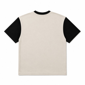 Camiseta de Manga Corta para Hombre con Logotipo Personalizado, 100% Algodón, Cuello Redondo, Dos Tonos, Estilo Urbano - Product Image 2