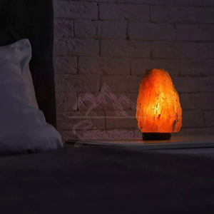 Lampe de sel de l'Himalaya confortable et élégante, finition lisse, lumière chaude pour la pièce - Product Image 4