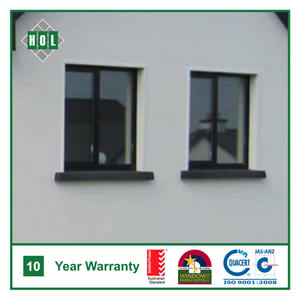 Fenêtre moderne à guillotine simple en acier inoxydable cadre en aluminium verre à faible émissivité isolation thermique et phonique double verre trempé - Product Image 3