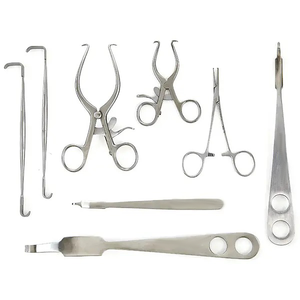 Kit Quirúrgico Ortopédico de Rodilla 8 Piezas: Retractor Hohmann, Retractor Gelpi, Retractor Senn Miller, Pinzas Halstead Mosquito, Vaslcare - Product Image 1