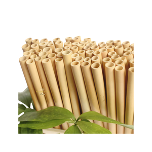 Vietchoice <b>Reusable</b> Biodegradable Bamboo <b>Straw</b> Eco-Friendly Washable BPA Free Durable 200mm Length Laser Engraved Log - Product Image 5