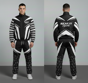 Clothing Manufacturers Rexfit Track Suit Windbreaker Letter Print Lightweight <b>Zip</b> <b>up</b> <b>Jacket</b> Tracksuits for Men Nylon Custom Logo - Product Image 4