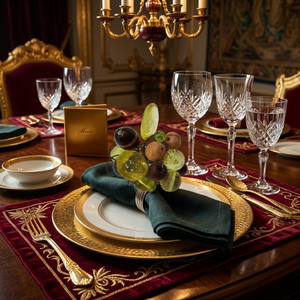 Anneaux de serviette en cristal perlé faits à la main, design élastique, luxe |   Décoration de table, décoration de mariage, porte-serviettes décoratif, ensemble de qualité supérieure - Product Image 1