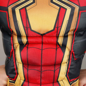 Spider-Man Superhero Kids <b>Costume</b> Black Red Gold Jumpsuit Boys Halloween Cosplay Outfit Cartoon Children Size - Product Image 6