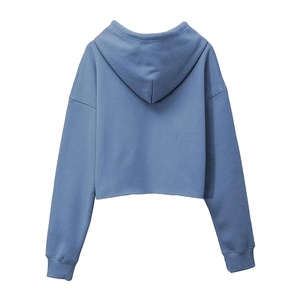 เสื้อฮู้ดดี้ผู้หญิงแขนยาวแบบกำหนดเองได้ ปี 2026 ขายส่ง ลายกราฟิก สีพื้น ผ้าฝ้ายผสมโพลีเอสเตอร์ ทรงหลวม สวมหัว - Product Image 2