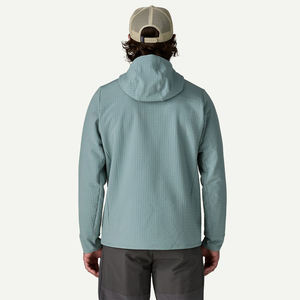 Chaqueta Ligera con Capucha y Forro Polar para Hombre, Chaqueta Cortavientos con Media Cremallera para Senderismo al Aire Libre, Prenda Superior Cálida e Informal para Invierno - Product Image 6