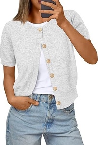Suéter Rosa de Punto con Cuello Redondo para Mujer, Mezcla de Lana Suave, Cómodo y Ligero - Product Image 4
