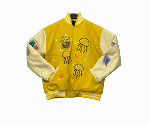 Custom <b>Red</b> <b>Wool</b> Body and Gray Leather Sleeves Stylish Letterman Jackets - Product Image 4