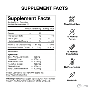 Fabricante de Suplementos de Gomitas Herbales para Hombres, OEM, Marca Privada, Proveedor al por Mayor de Gomitas Masticables Suaves - Product Image 5