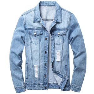 Men's Orange Denim Jacket <b>Stand</b> Collar Casual Cotton Shirt Jacket Autumn Regular Fit Solid Color Button Closure Woven Fabric - Product Image 4
