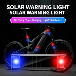 Bombillas LED TCYATO para Autos, Luz Estroboscópica Solar Anticolisión, Luz de Advertencia Nocturna para Modificación de Autos y Scooters Eléctricos, Impermeable - Product Image 6