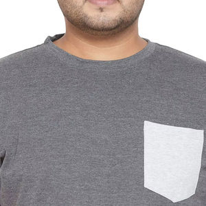 T-shirts 100 % coton anti-plis, décontractés et amples, col rond, manches courtes, en tissu tricoté uni, motif uni - Product Image 6