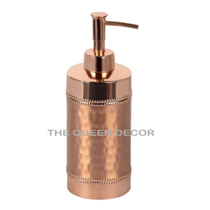 ที่จ่ายสบู่เหลวแบบมีลายตอก  วัสดุสแตนเลสสตีลสีเงินเงา รูปทรงกลม ใช้ในครัว - Product Image 2