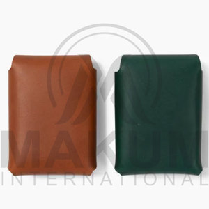 Leather Storage Poker <b>Box</b> Clubs Single Deck Playing Card Holder Travel Leather Card Deck Case - Product Image 3
