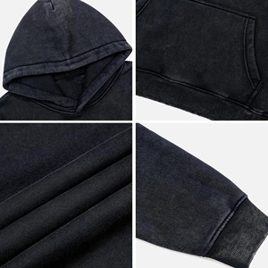 Heavyweight <b>Thick</b> <b>Fleece</b> Oversized Hoodie Back Custom Embroidery Logo Regular Sleeve Mens Sweatshirt Comfortable Durable - Product Image 5