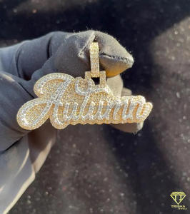 Premium Personalized <b>Name</b> <b>Necklace</b> Iced Out Lab Grown Diamond Streetwear Jewelry - Product Image 3