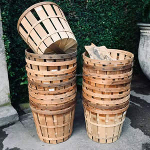 Lightweight Circle <b>Bamboo</b> Household Storage <b>Baskets</b> Eco-Friendly Durable From Vietnam - Product Image 3