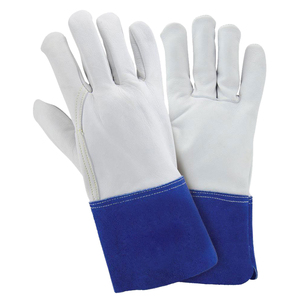 Guantes de trabajo industriales para soldador, resistentes, de última tendencia, con palma y pulgar reforzados, guantes de trabajo para soldadura TIG/MIG - Product Image 1