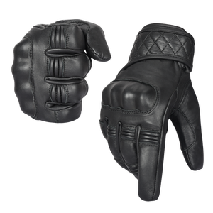 Guantes de Motocicleta de Cuero Premium, Estilo Vintage Cafe Racer, Guantes de Protección para Moto, OEM ODM - Product Image 1