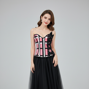 Custom Printed Sublimation Bustier <b>Corset</b> <b>Strapless</b> Boned Top with Zipper Women Fashion <b>Corset</b> Supplier - Product Image 1