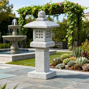 Aqdus Saleem Handmade Eco-friendly Durable Concrete <b>Garden</b> Lantern Outdoor Decorative <b>Pagoda</b> Lantern Wholesale - Product Image 1