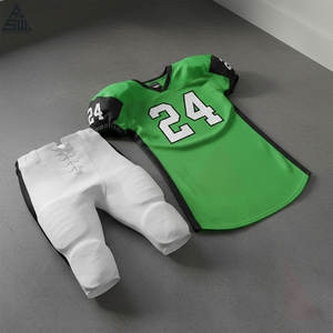 Uniforme d'équipe de football américain élégant, taille plus, 100% polyester, coupe confortable, entraînement, compétition, design avancé - Product Image 2