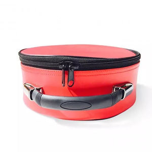Sombrero Masónico Shriner Rojo con Emblema de Estrella Dorada en Estuche de Cuero Rojo, Ligero, de Forma Redonda, Bordado, Artesanía Navideña - Product Image 4