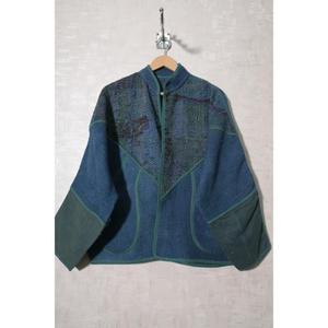 Manteau Kantha vintage pour femmes, veste indienne bohème en coton faite à la main, veste patchwork pour l'hiver - Product Image 1