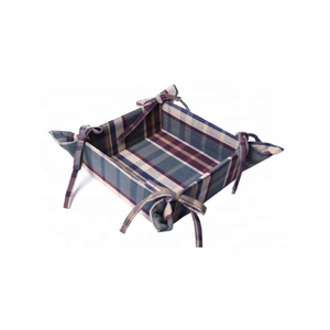 100% coton brodé en gros lavable Durable écologique organisateur rustique salle à manger stockage pain panier cuisine décor - Product Image 1