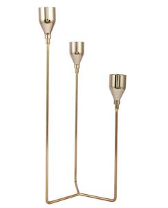 Modern Gold <b>Brass</b> <b>Candlestick</b> Holder Set for Home Decoration - Product Image 3