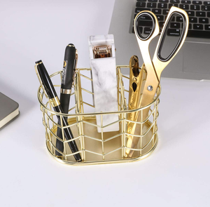 Portaplumas de Latón de la Mejor Calidad, Elegante Organizador de Escritorio para Oficina y Hogar, Porta Lápices de Alambre de Latón - Product Image 3