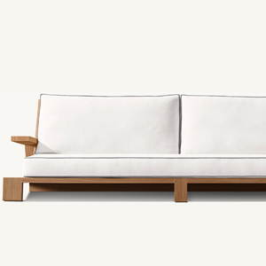 Chairs for the living room with soft and supple foam with a durable teak wood frame with a <b>seating</b> capacity for two people - Product Image 3
