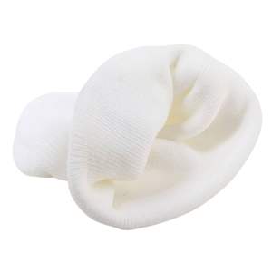 Gorros de punto acanalados con diseño de letras y parche de logotipo personalizado al por mayor, gorros de calavera con dobladillo de tela de algodón duradera, accesorios de invierno con lazos de puntos - Product Image 2