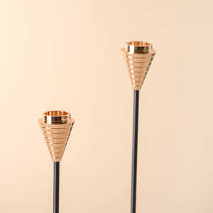 Customize <b>Black</b> Stick Golden Aluminum Candle <b>Holder</b> Set 3 Tabletop Home Wedding Easter Christmas Decoration Handmade - Product Image 3