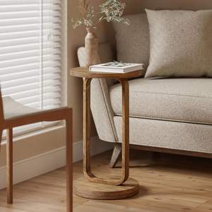 Table d'appoint en bois raffinée, conçue pour les intérieurs sophistiqués, avec une beauté naturelle du bois - Product Image 4