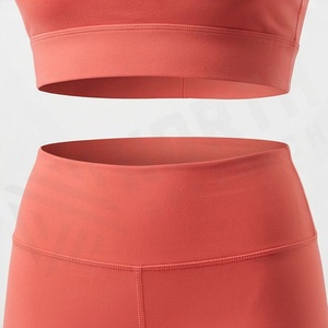 Traje Deportivo de Yoga para Mujer, Estilo Chaleco de Una Pieza con Sujetador, Pantalones de Cintura Alta con Efecto Levanta Glúteos, Ropa Deportiva sin Costuras para Gimnasio - Product Image 5