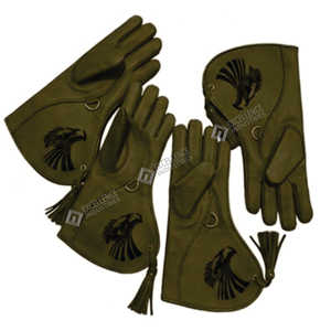 Gants de fauconnerie en cuir de haute qualité pour la protection des doigts, piège à animaux, carbone, imperméables, service OEM, logo personnalisé, taille sur mesure - Product Image 5
