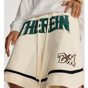 Pantalones Cortos de Baloncesto para Hombre, Cintura Media, Bordado con Letras, Secado Rápido, Transpirables, Elásticos, Poliéster/Algodón, Personalizables, Estilo Hip Hop - Product Image 3