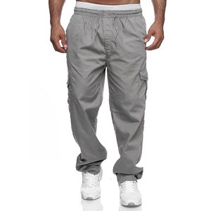 Wholesale Top Quality Athletic Style Cargo Jogger Pants Men Zipper Pockets Drawstring Activewear Loose Fit Workout Men Jogger - Product Image 6