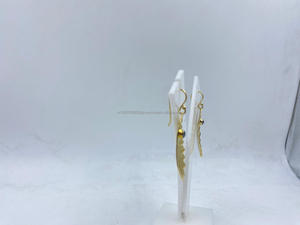 Boucles d'oreilles plaquées or de qualité supérieure 1 micron Base métal laiton disponible à un prix abordable pour l'achat en gros - Product Image 2