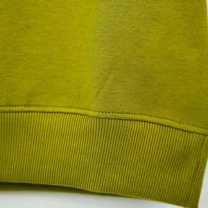 Pull en tricot vert olive à col rond avec poche et manches zippées, unisexe, décontracté, pour l'automne - Product Image 5