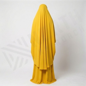 Jilbab Abaya Nida Clásico Hecho a Mano en Poliéster Transpirable para Mujeres Musulmanas, Ropa Islámica Modesta, Suministro de Fábrica al Por Mayor - Product Image 2